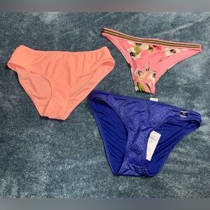 3 bikini bottoms for the pool size XS-S NWT